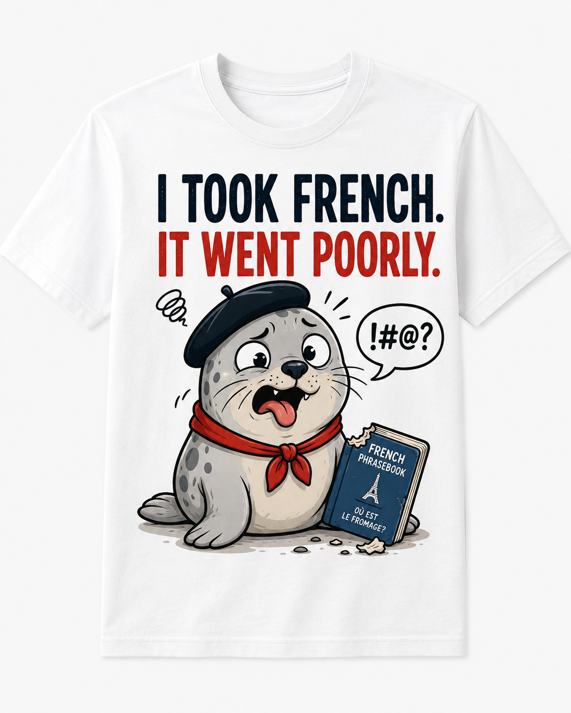 Baby Seal pushed me yesterday meme shirt Un bébé phoque m'a poussé hier.
